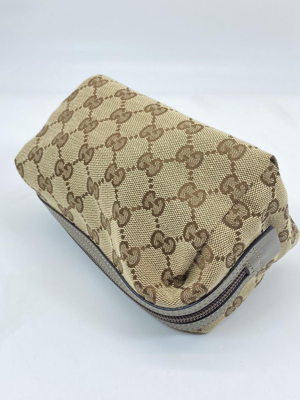 GUCCI GG Canvas Beige Women's Makeup Pouch, Reference Number: 5898