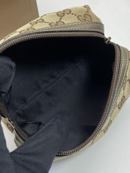 GUCCI GG Canvas Beige Women's Makeup Pouch, Reference Number: 5898