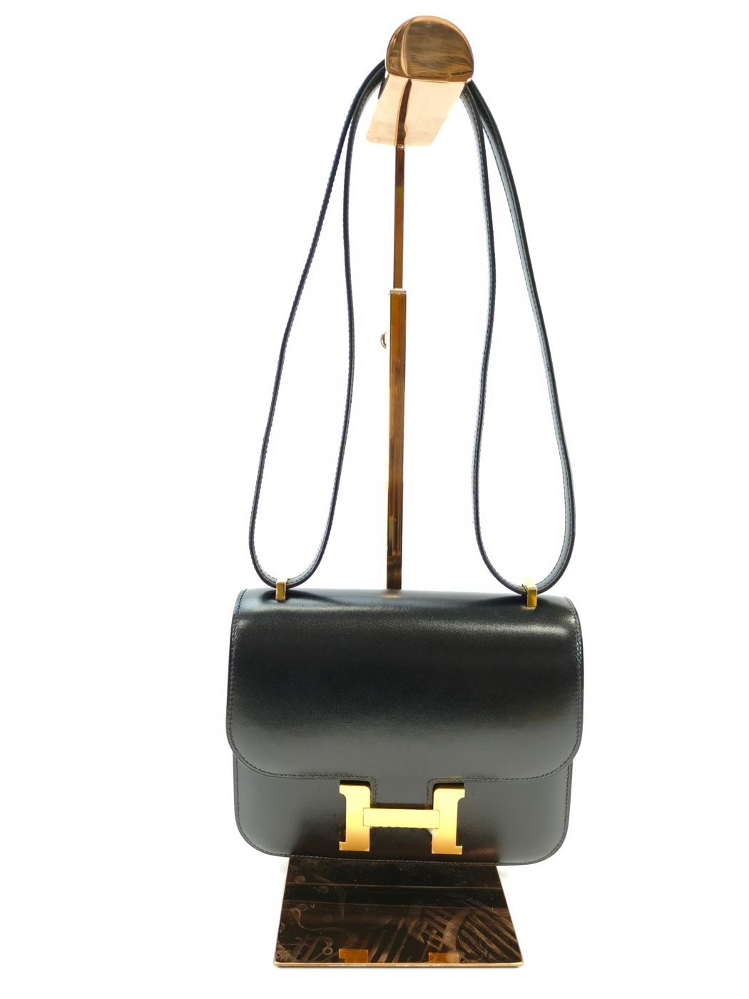 HERMES エルメス コンスタンス ミニ 18 ショルダーバッグ B刻印 ノワール ゴールド金具 管理番号：10045