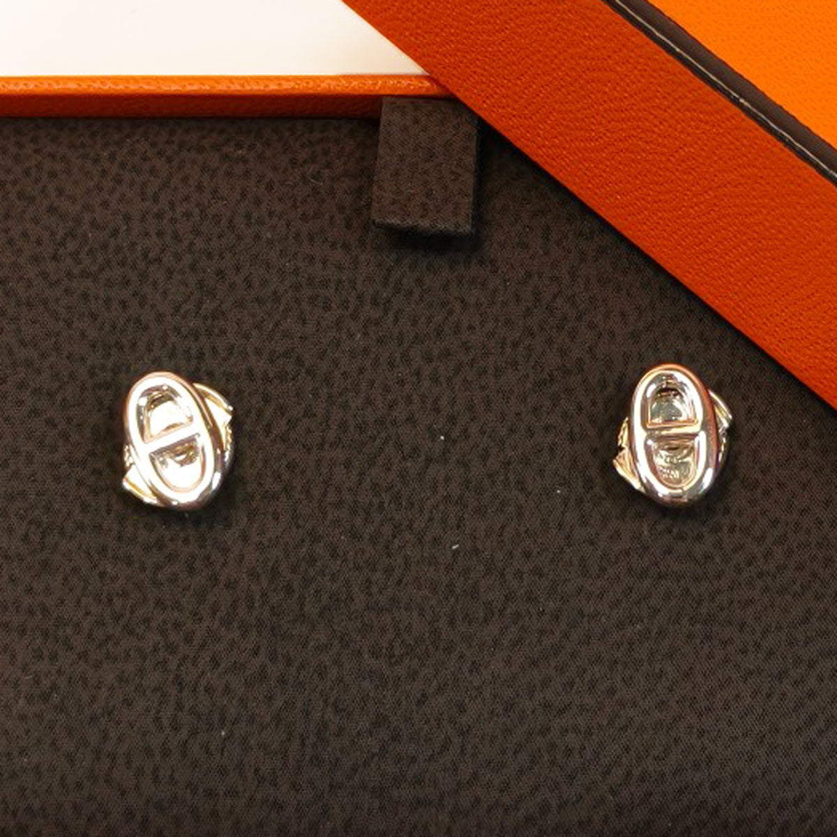 HERMES エルメス ファランドール TPM ピアス シルバー 管理番号：10197