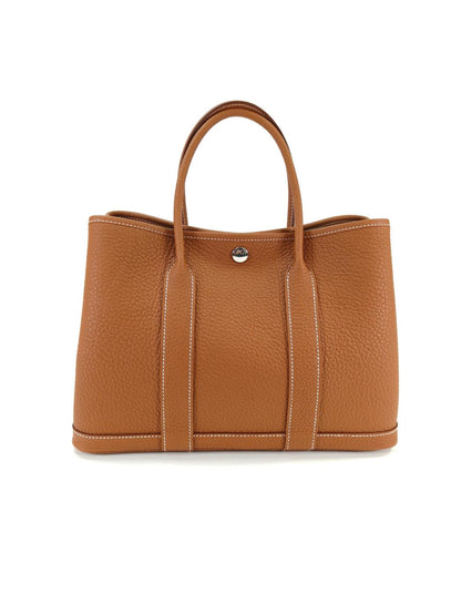 HERMES Garden Party TPM Tote Bag, Brown, Reference Number: 10354