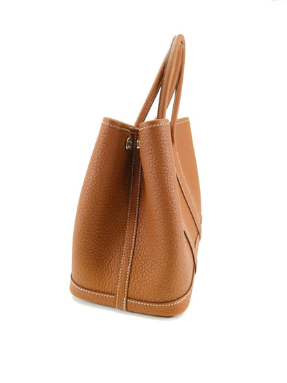 HERMES Garden Party TPM Tote Bag, Brown, Reference Number: 10354