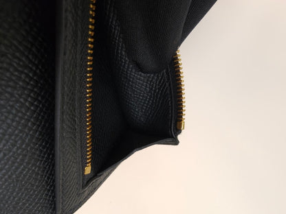 HERMES エルメス ベアンコンビネ 折りたたみ 三つ折り 財布 ブラック 管理番号：10397