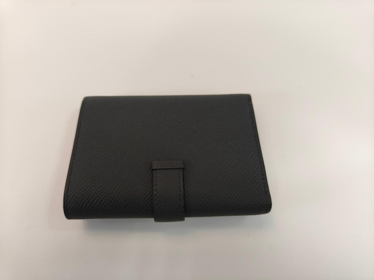 HERMES エルメス ベアンコンビネ 折りたたみ 三つ折り 財布 ブラック 管理番号：10397