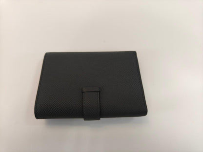 HERMES エルメス ベアンコンビネ 折りたたみ 三つ折り 財布 ブラック 管理番号：10397