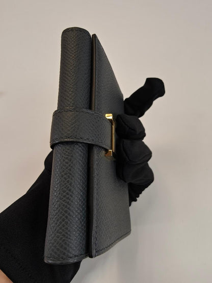 HERMES エルメス ベアンコンビネ 折りたたみ 三つ折り 財布 ブラック 管理番号：10397