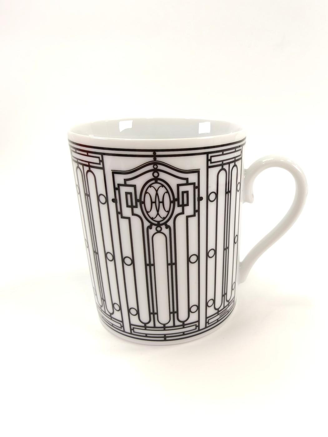 HERMES 爱马仕 H Deco 阿什德科 马克杯 杯子 餐具 白色 商品编号：10621
