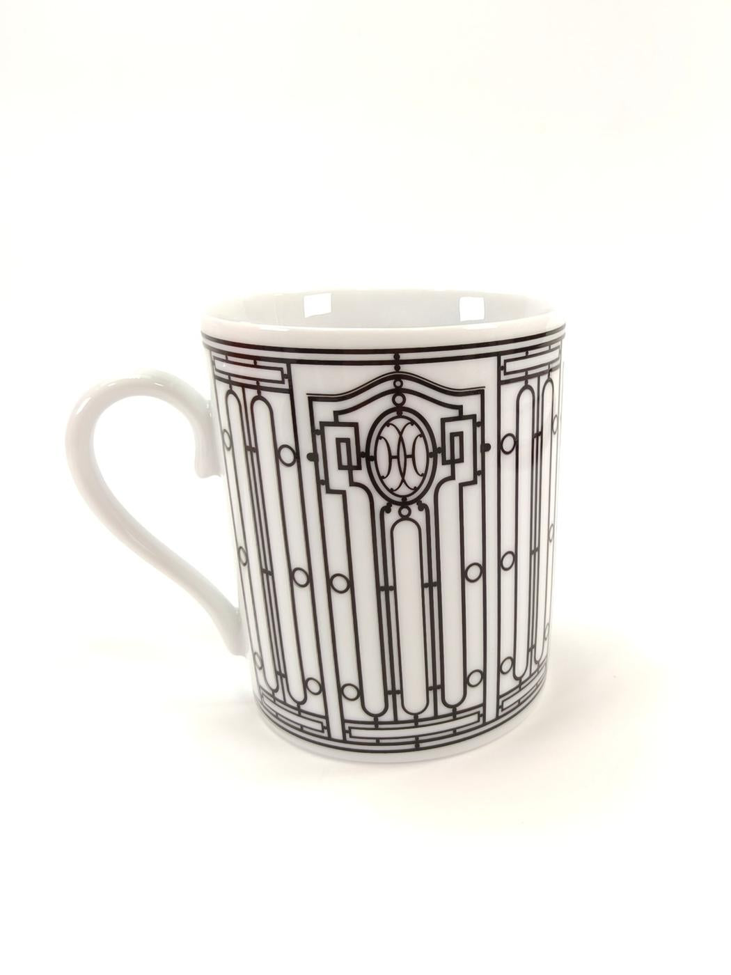HERMES 爱马仕 H Deco 阿什德科 马克杯 杯子 餐具 白色 商品编号：10621