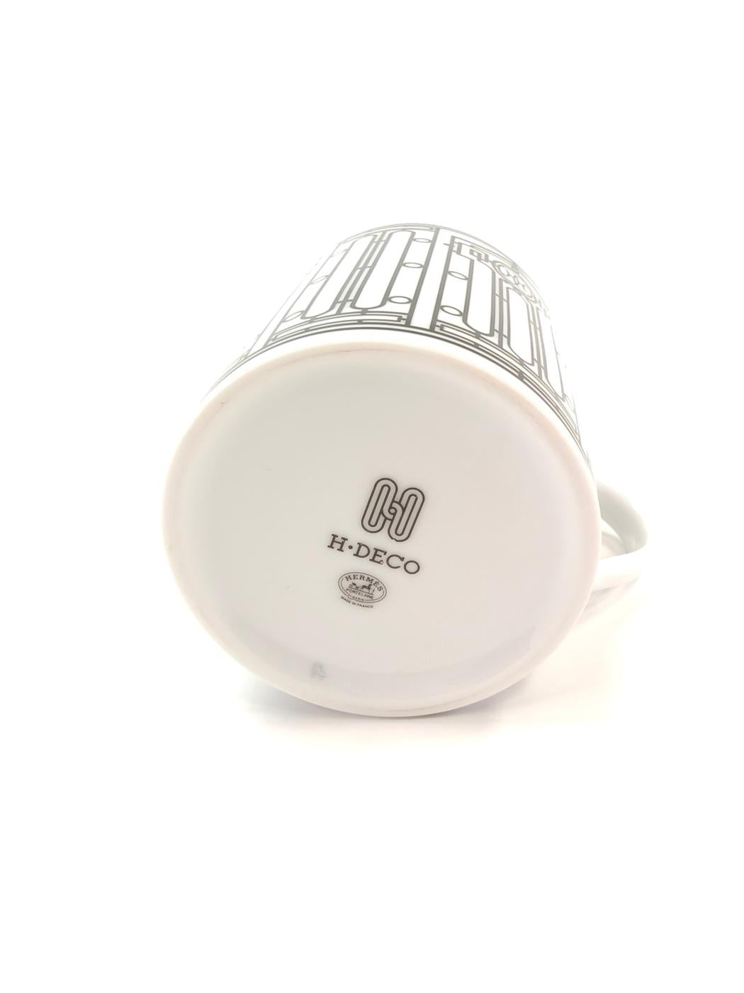 HERMES 爱马仕 H Deco 阿什德科 马克杯 杯子 餐具 白色 商品编号：10621