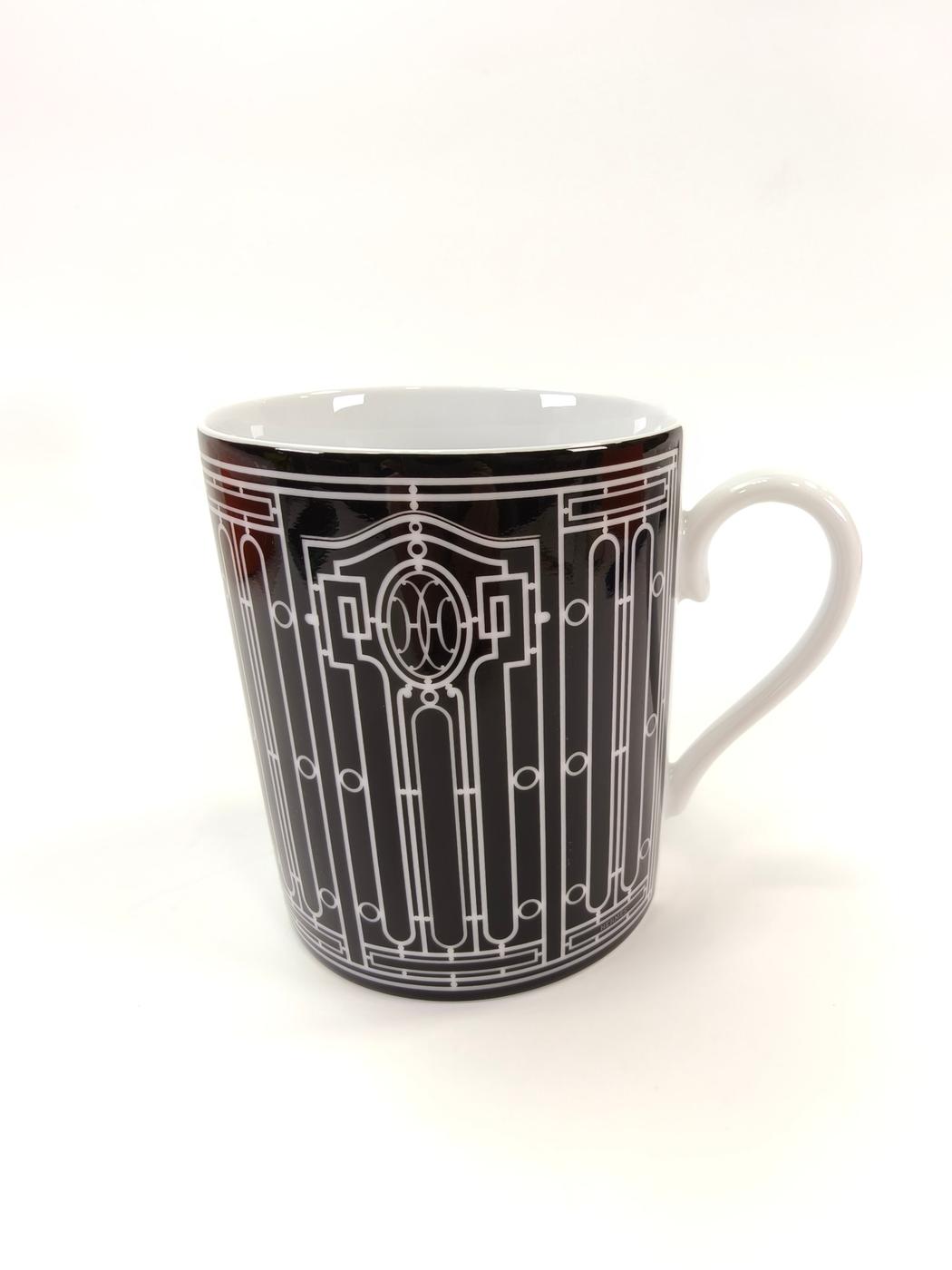 HERMES エルメス H Deco アッシュデコ マグカップ コップ 食器 ブラック 管理番号：10622