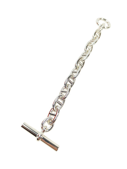 HERMES 爱马仕 Chaine d'Ancre TGM 11节手链 银色 管理编号：10623