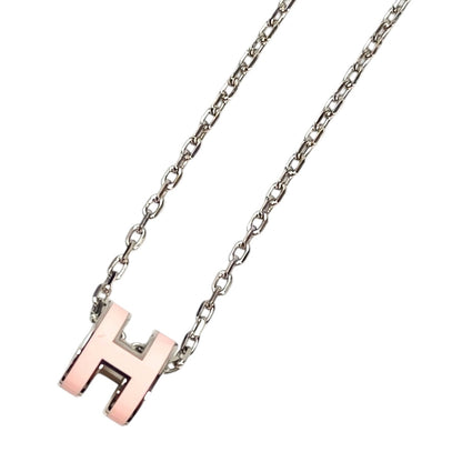 HERMES Mini Pop H Necklace Silver x Pink Product Number: 10695