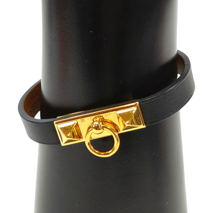 HERMES Rival Mini Bracelet Black x Gold Product number: 10714