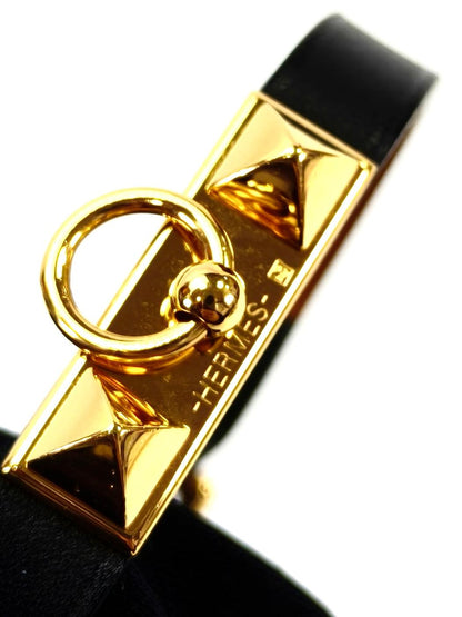 HERMES Rival Mini Bracelet Black x Gold Product number: 10714