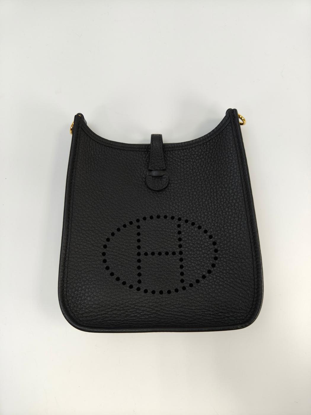HERMES エルメス エブリンTPM ショルダーバッグ ブラック 管理番号：10794