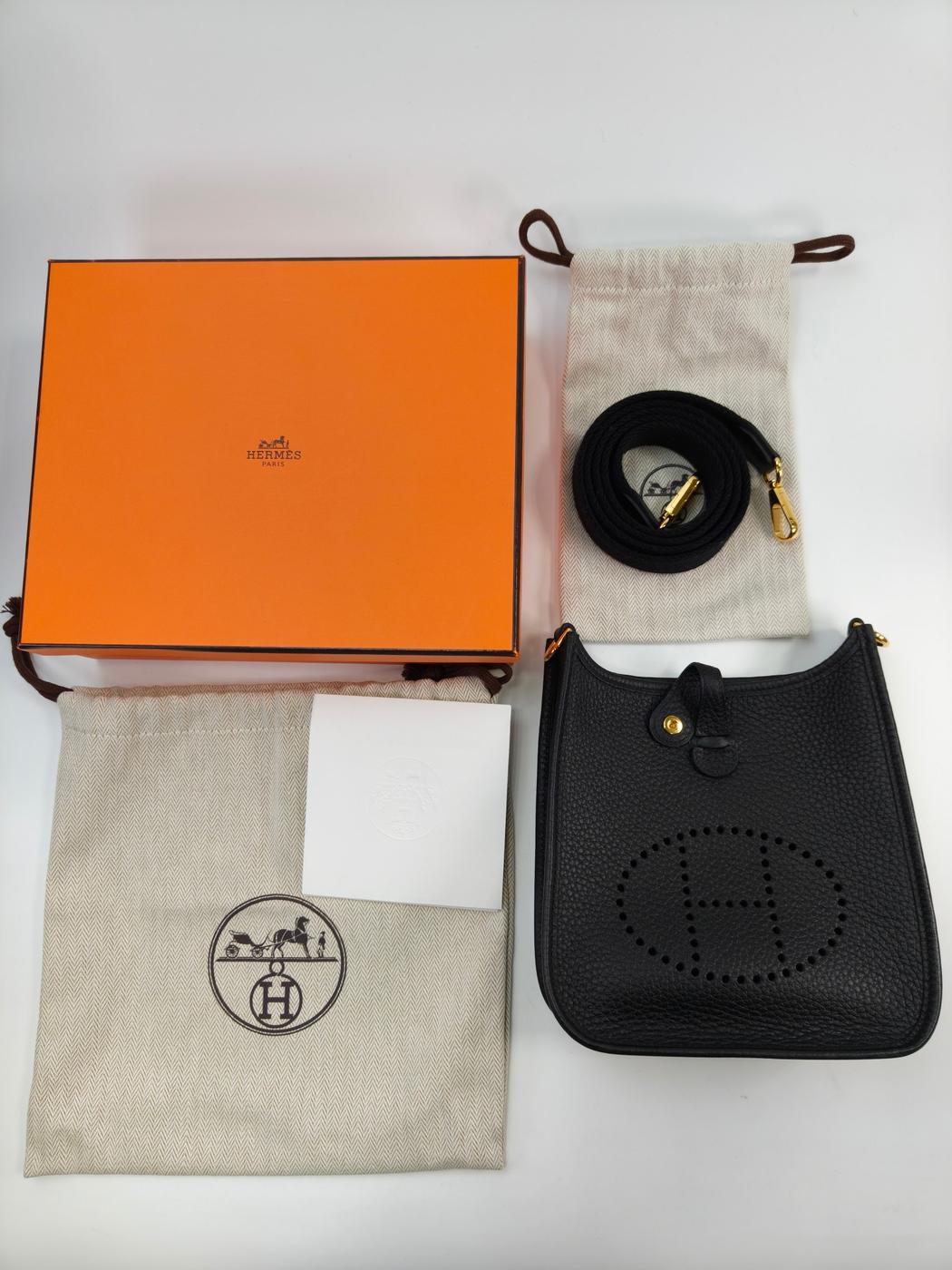HERMES エルメス エブリンTPM ショルダーバッグ ブラック 管理番号：10794