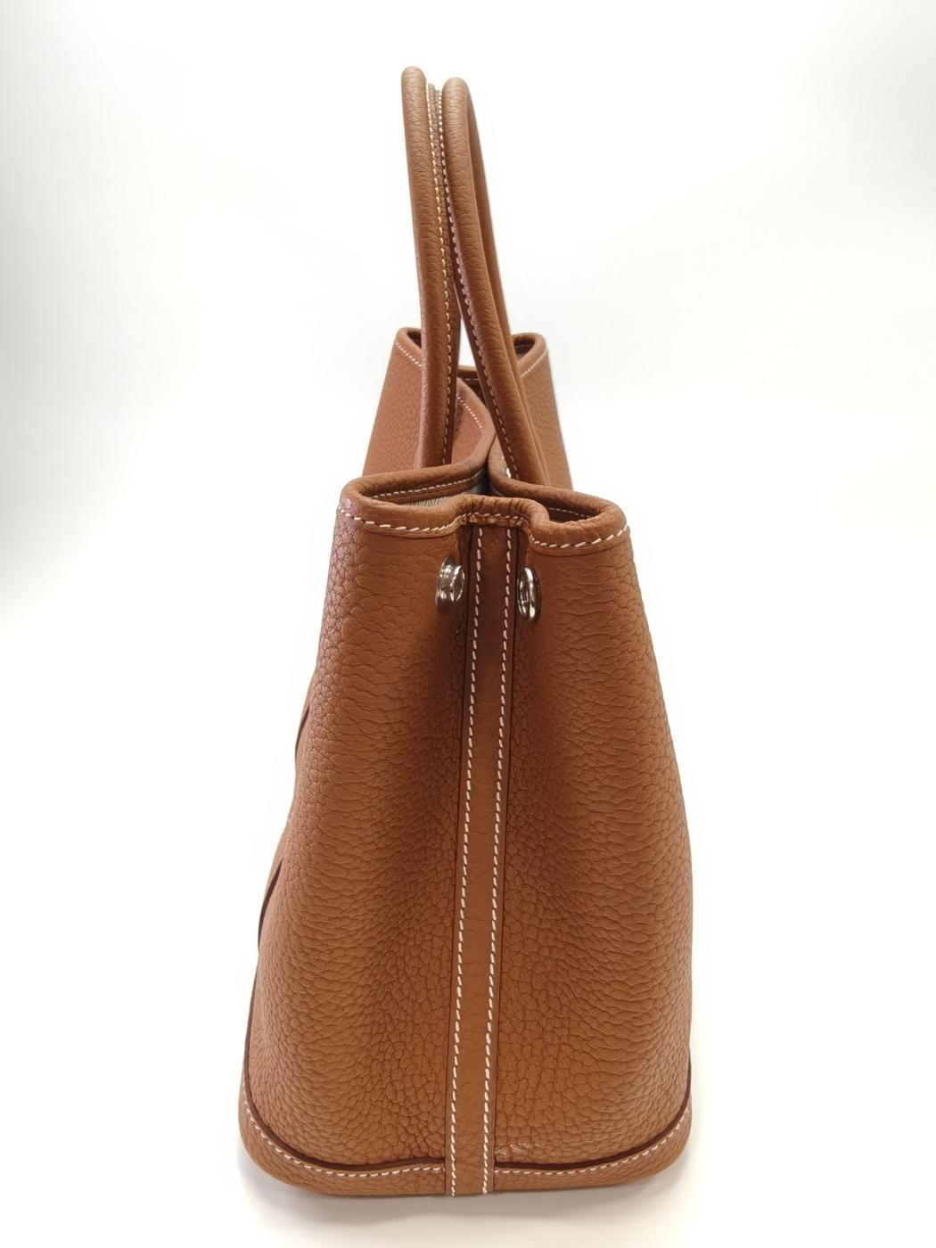 HERMES Garden Party 30 TPM Tote Bag Brown Ref: 11039