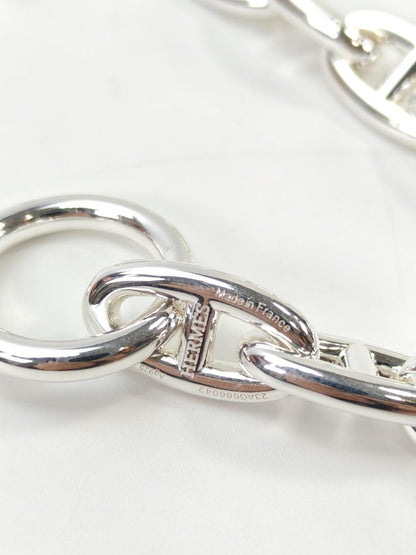 HERMES エルメス シェーヌダンクル GM 11コマ ブレスレット シルバー 管理番号：11079