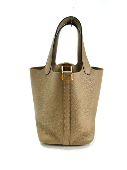 HERMES 爱马仕 Picotin Lock PM 手提包 W刻米色 商品编号：11136