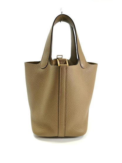 HERMES 爱马仕 Picotin Lock PM 手提包 W刻米色 商品编号：11136