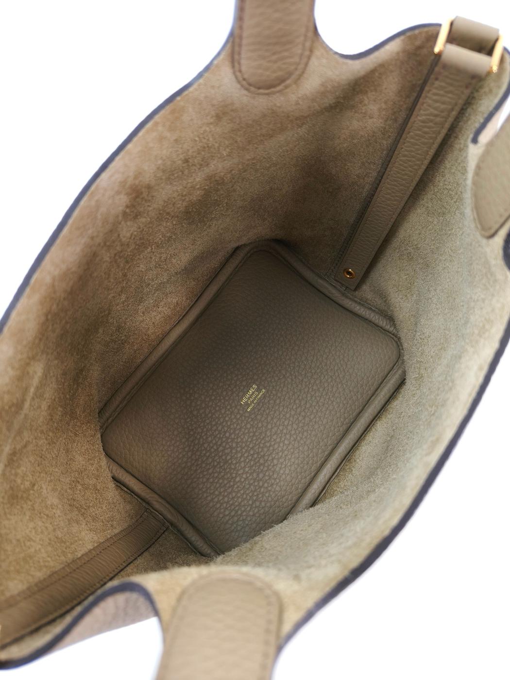 HERMES 爱马仕 Picotin Lock PM 手提包 W刻米色 商品编号：11136