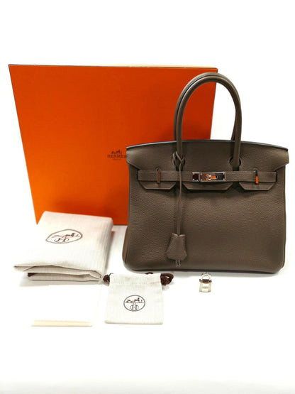 HERMES エルメス バーキン30 ハンドバッグ T刻印 トープ 管理番号：11146