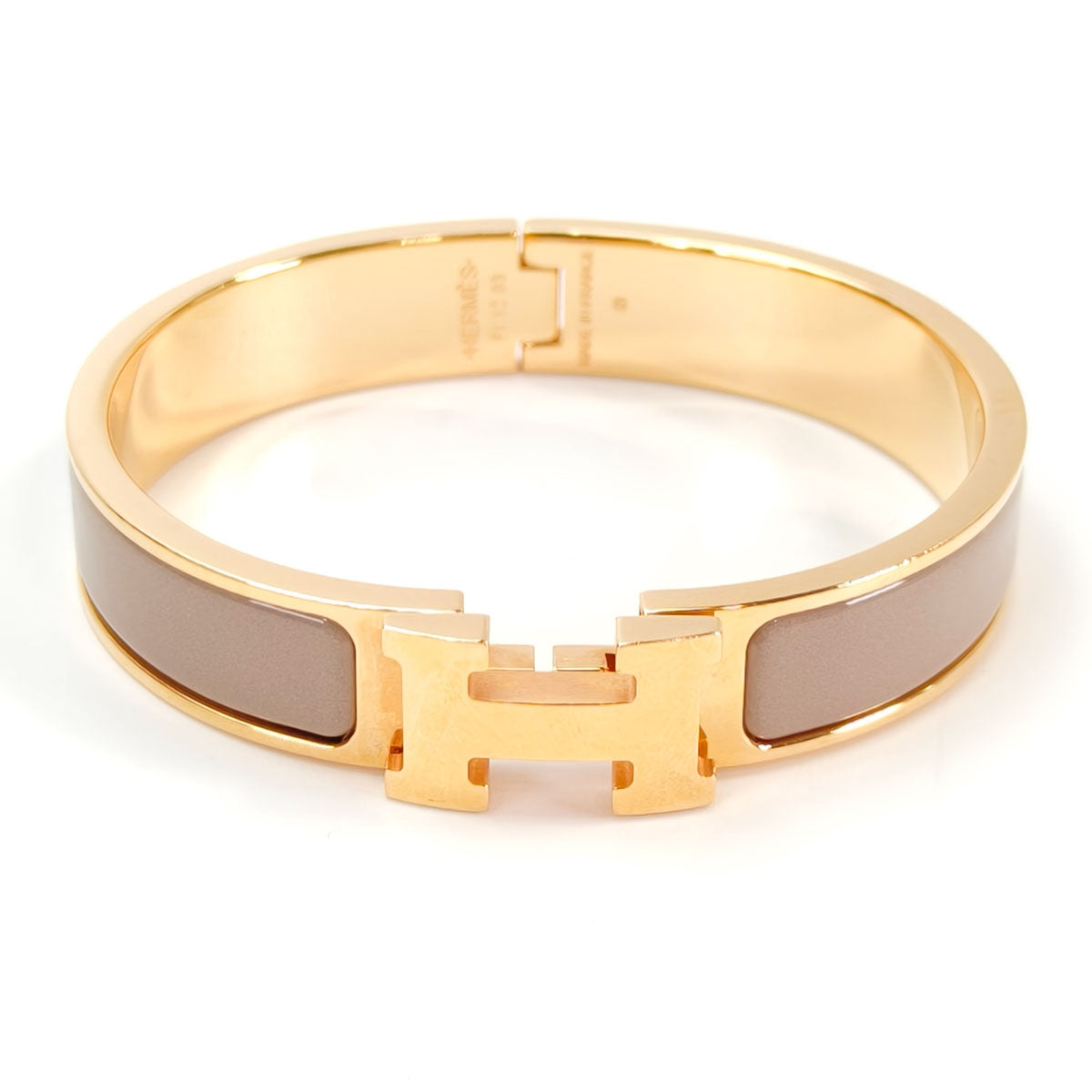 HERMES Clic H PM Bracelet Marron Glacé Ref: 11160