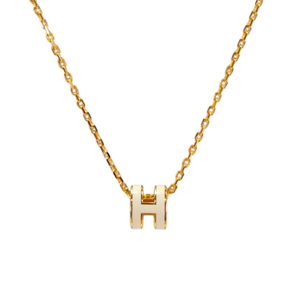 HERMES 爱马仕 Pop H 项链 金色×白色 商品编号：11198