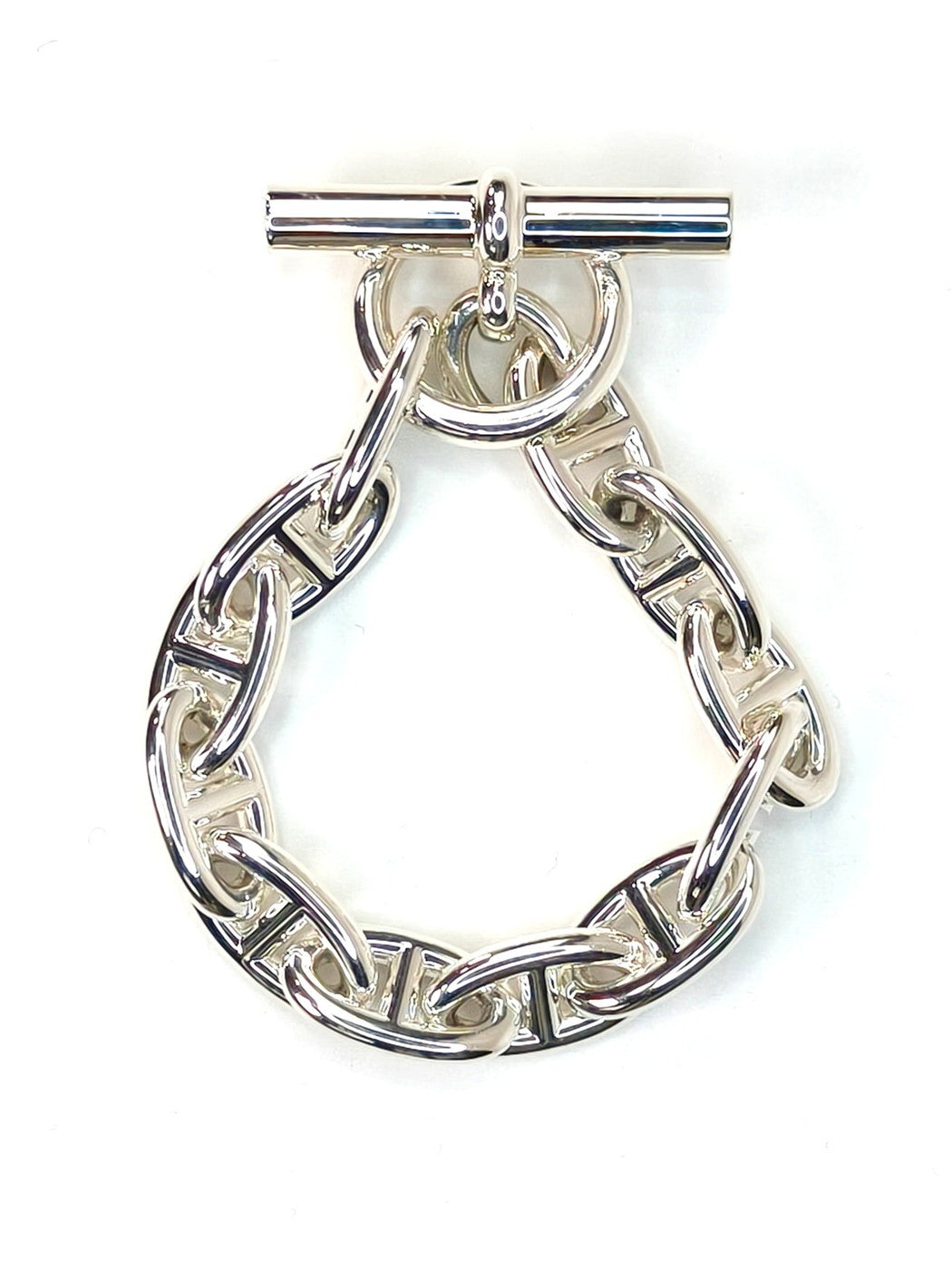 HERMES 爱马仕 Chaine d'Ancre GM 12扣手链 银色 商品编号：11221