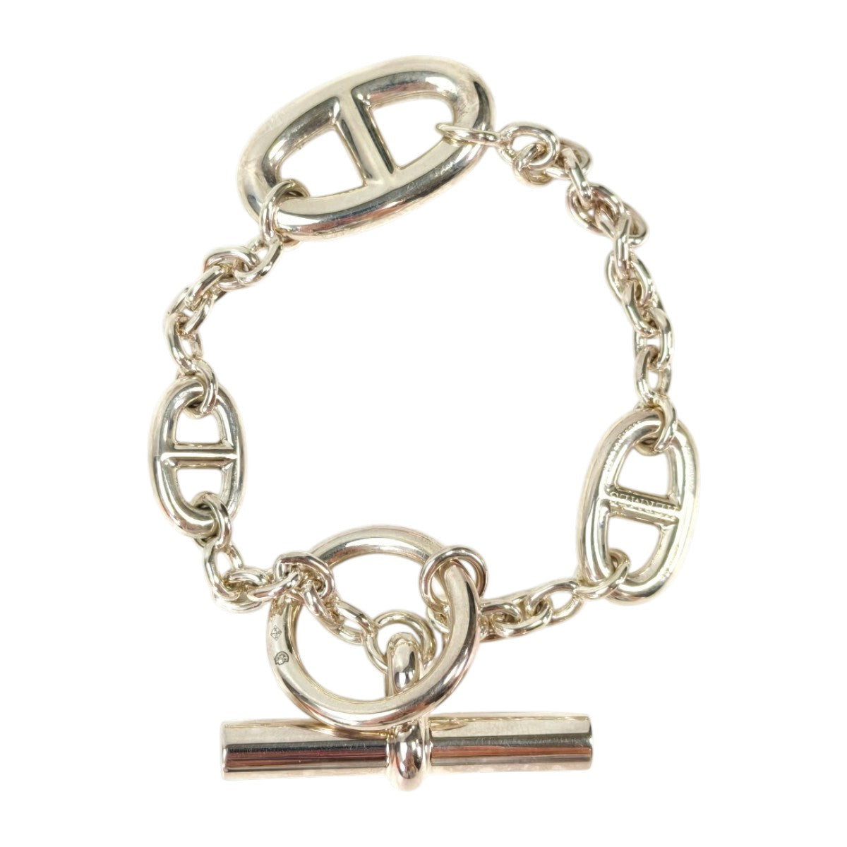 HERMES Chaine d'Ancre Farandole Bracelet Silver Model Number: 11361