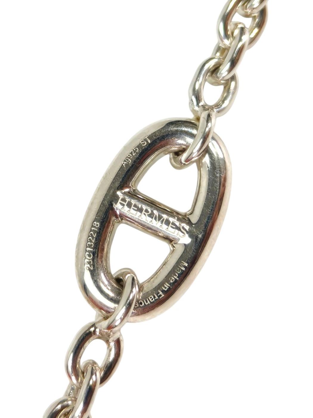 HERMES Chaine d'Ancre Farandole Bracelet Silver Model Number: 11361