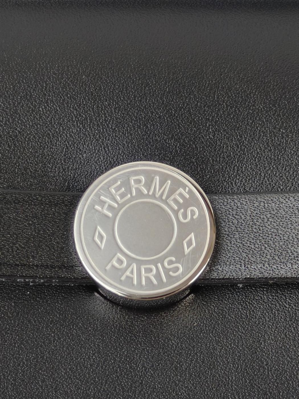 HERMES Herbag Zip 20 Mini Silver Hardware K-Stamp Shoulder Bag Beige Control Number: 11394