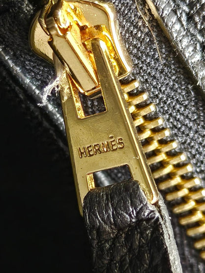 HERMES Birkin 30 Gold Hardware Y-stamp Tote Bag Black Ref: 11396