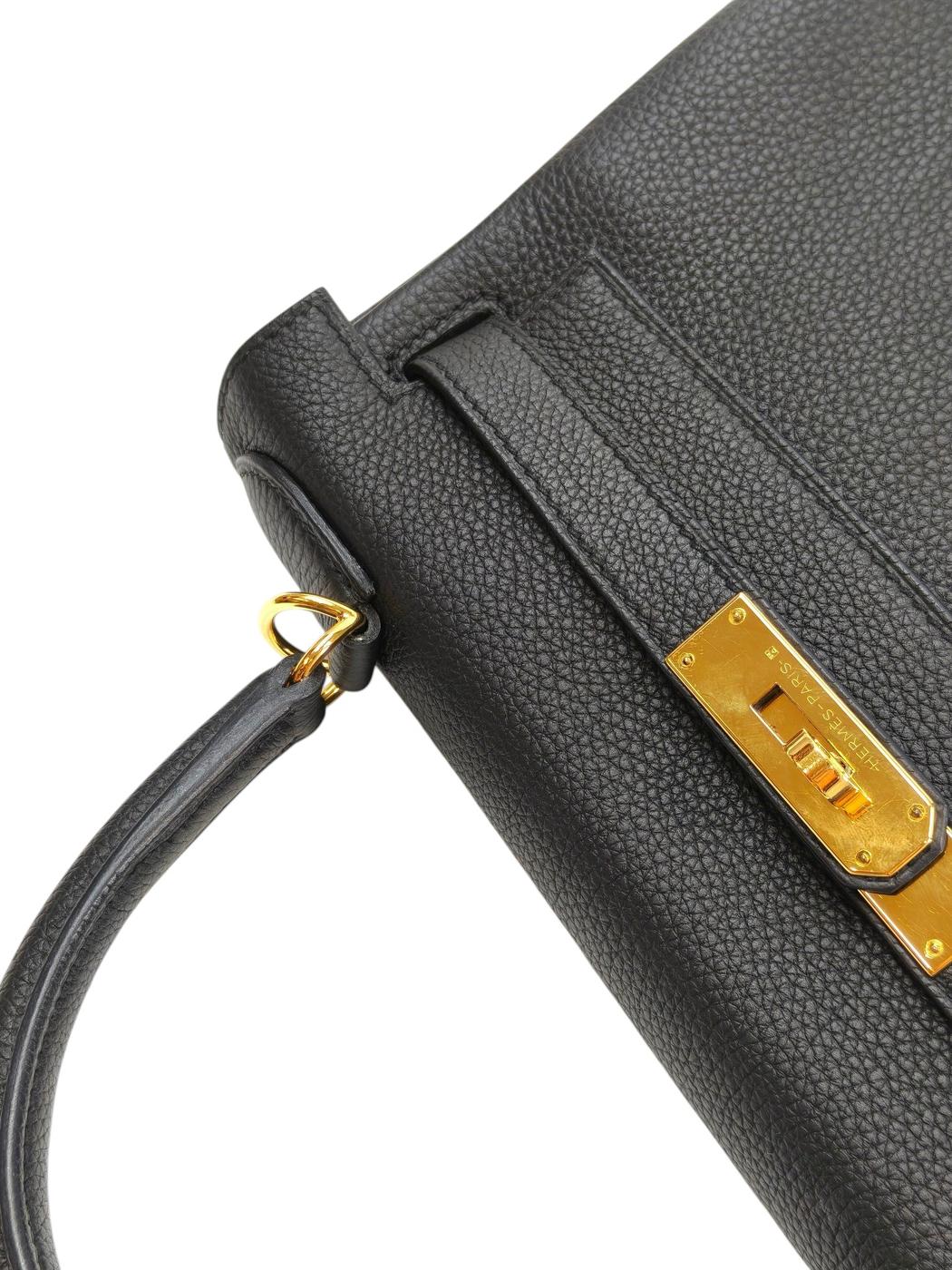 HERMES 爱马仕 Kelly 28 A刻 黑色 管理编号：11417