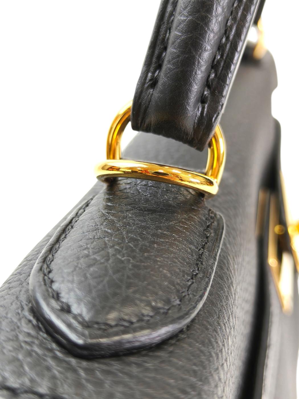 HERMES 爱马仕 Kelly 28 A刻 黑色 管理编号：11417