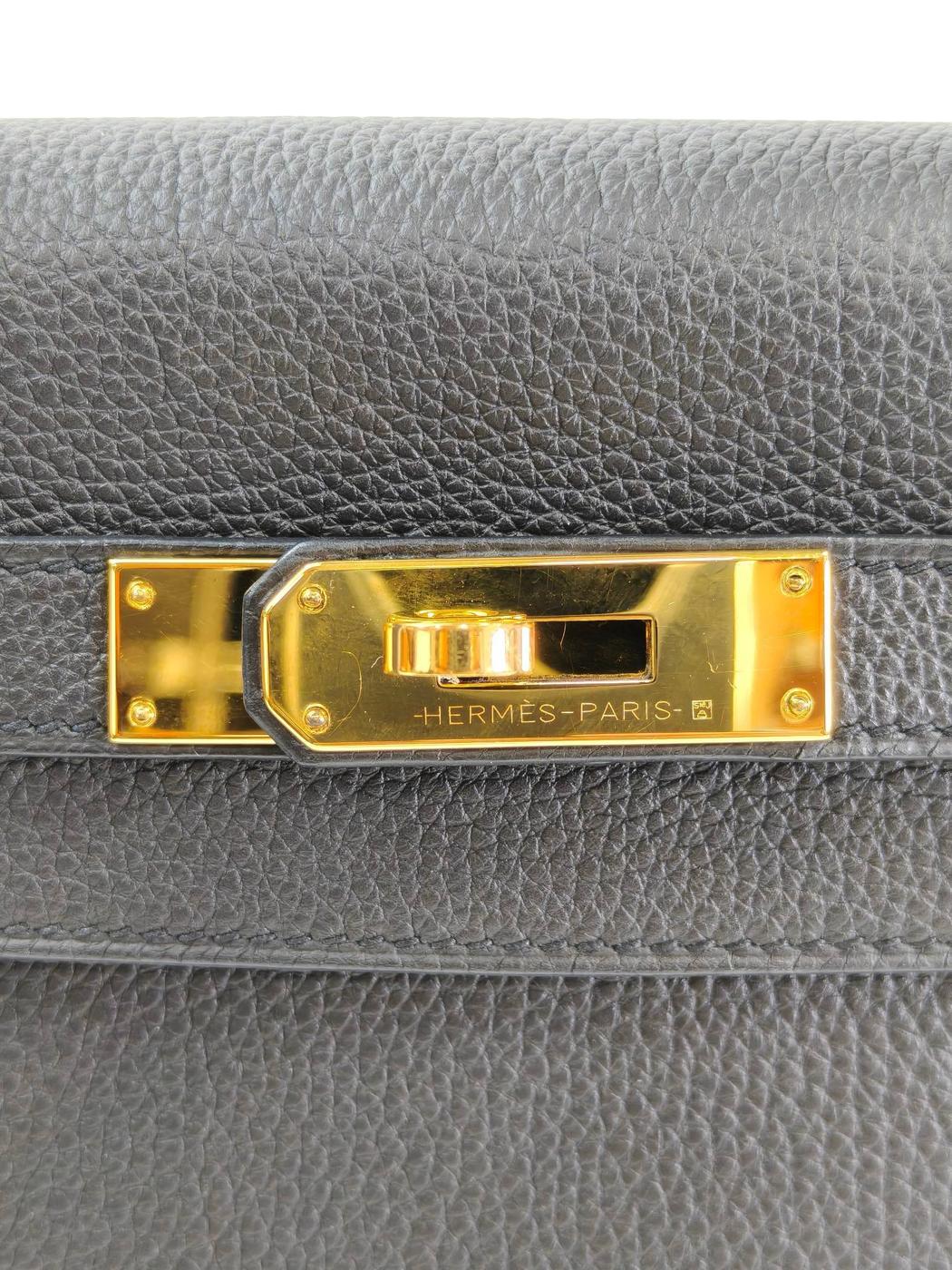 HERMES 爱马仕 Kelly 28 A刻 黑色 管理编号：11417