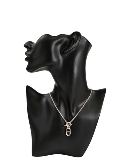 HERMES Chaine d'Ancre Amulette Necklace Silver Model number: 11470