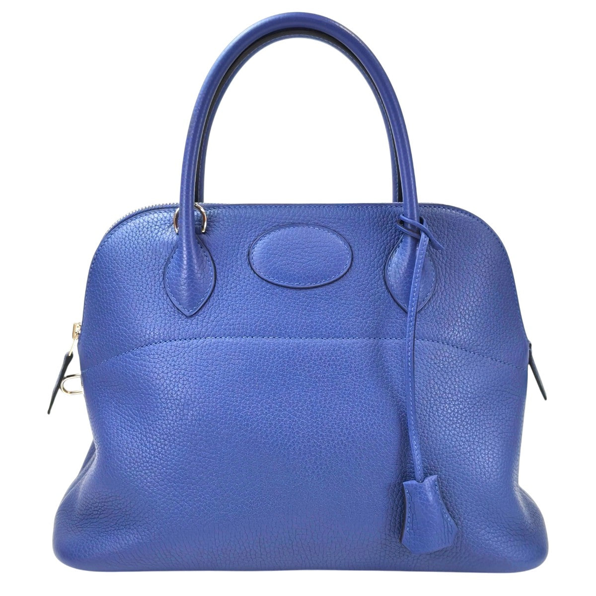 HERMES Bolide 31 Bleu Brighton Silver Hardware C-stamp Tote Bag Blue Product number: 11577