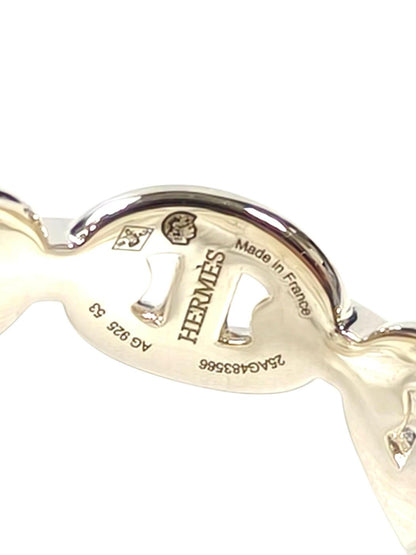 HERMES Chaine d'Ancre Enchainee Ring #53 (US 6.5) Silver Model number: 11619