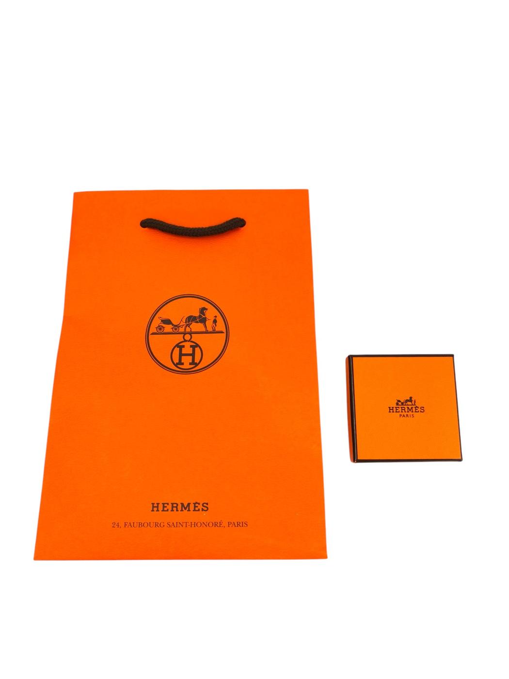 HERMES Mini Pop H Earrings Beige x Gold Item Number: 11654