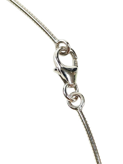 HERMES Pop H Pendant Necklace White x Silver Ref: 11709