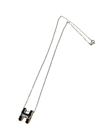 HERMES 爱马仕 Pop H 项链 黑色x银色 型号：11713