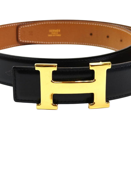 HERMES Constance H Belt Reversible Black x Brown Model number: 11722