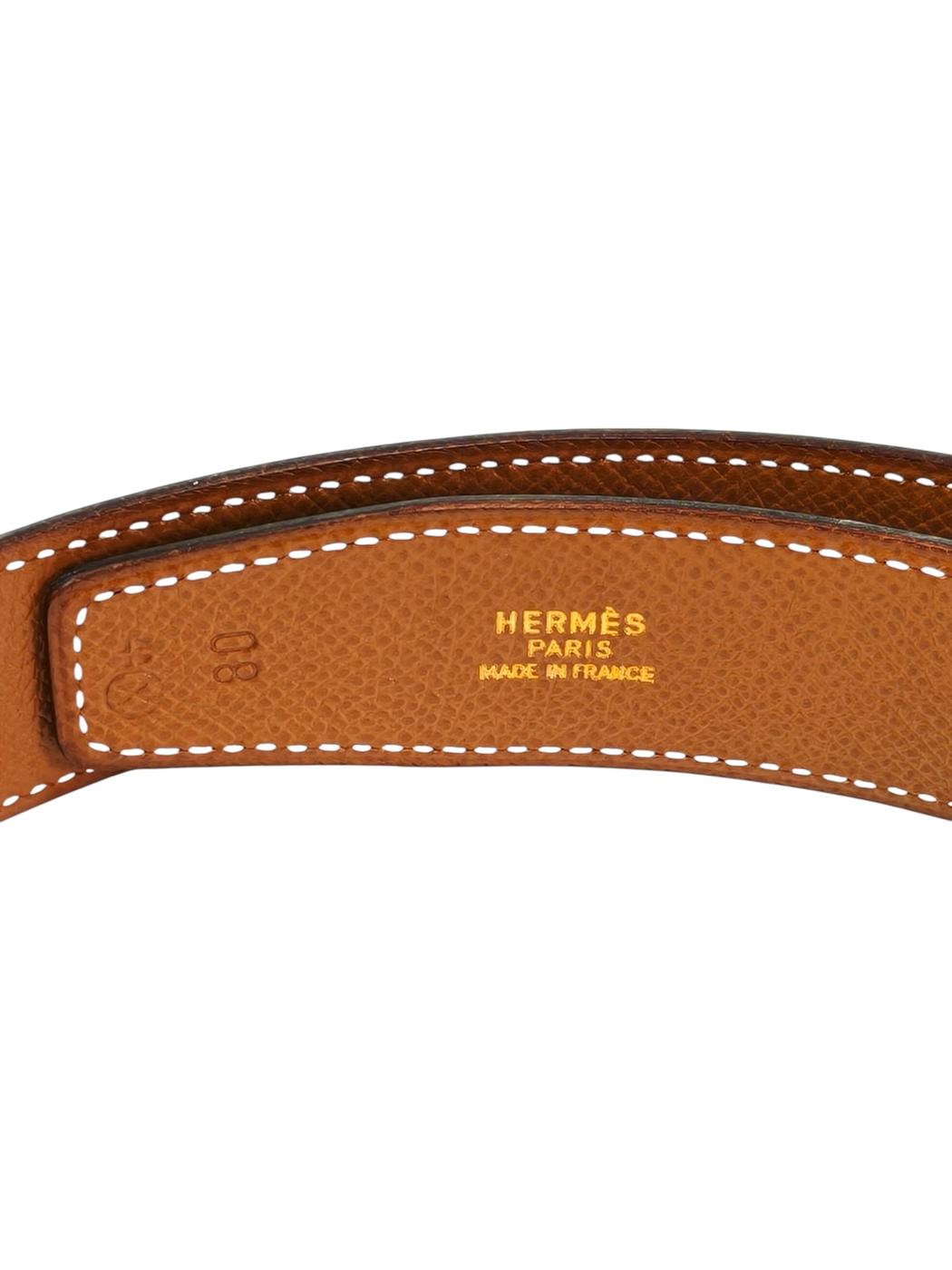 HERMES Constance H Belt Reversible Black x Brown Model number: 11722