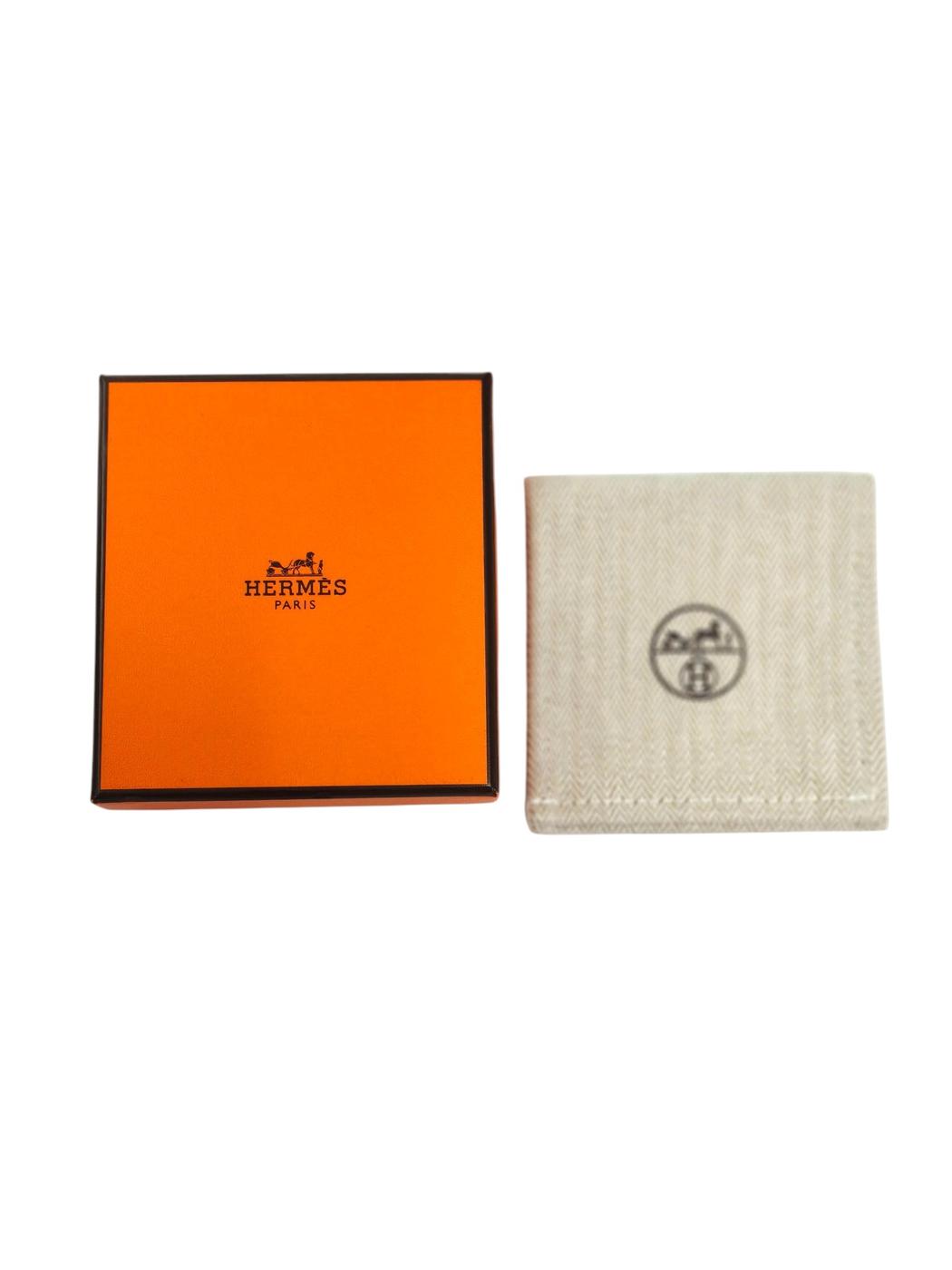 HERMES エルメス ミニポップH ペンダント ネックレス ホワイト×ゴールド 管理番号：11726