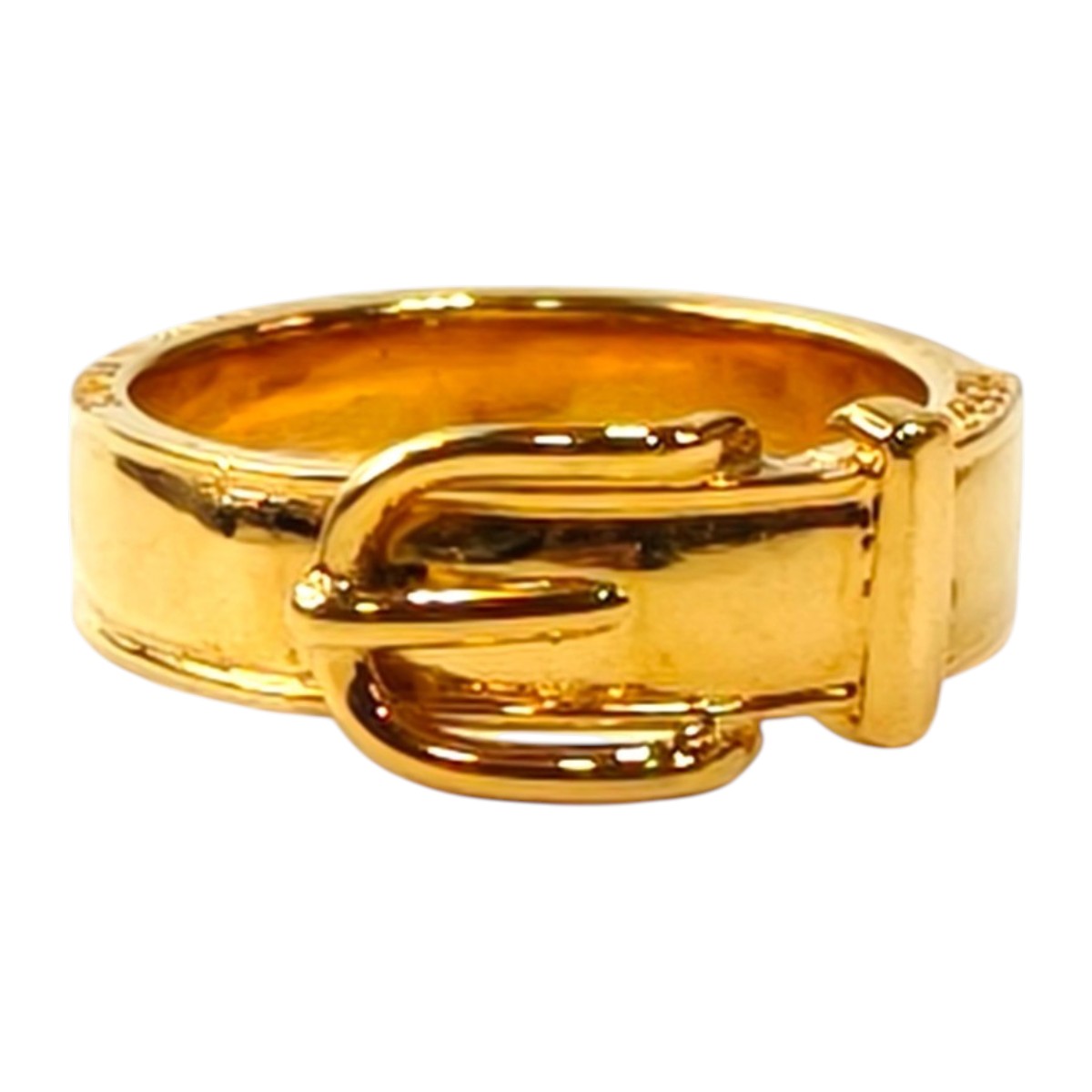 HERMES Belt-Style Scarf Ring Gold Reference Number: 11782
