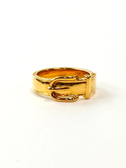 HERMES Belt-Style Scarf Ring Gold Reference Number: 11782