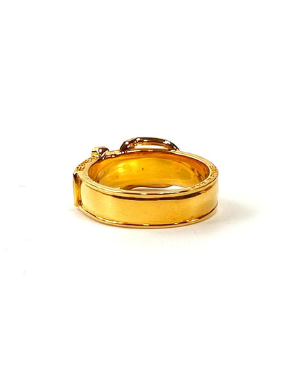 HERMES Belt-Style Scarf Ring Gold Reference Number: 11782