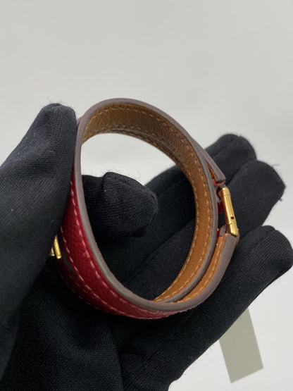 Hermès Collier de Chien 双环手链，2 股手镯，波尔多，参考编号：8377