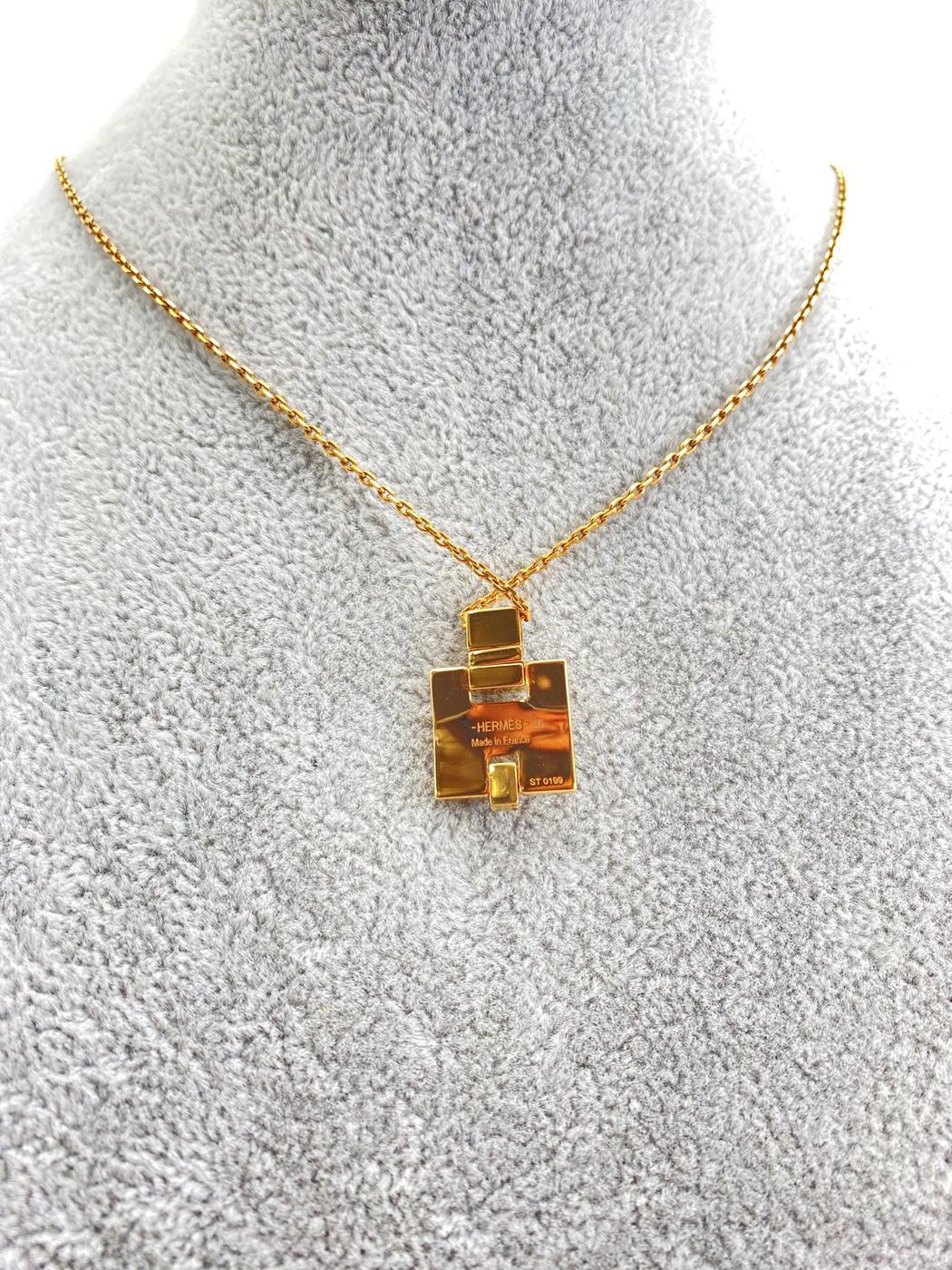 HERMES エルメス アイリーン ネックレス GP ホワイト レディース 管理番号：8911